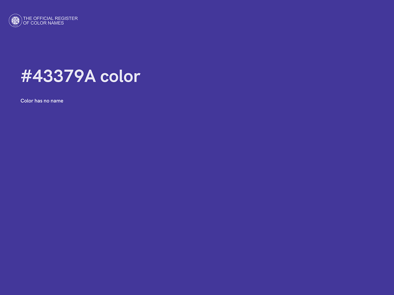 #43379A color image