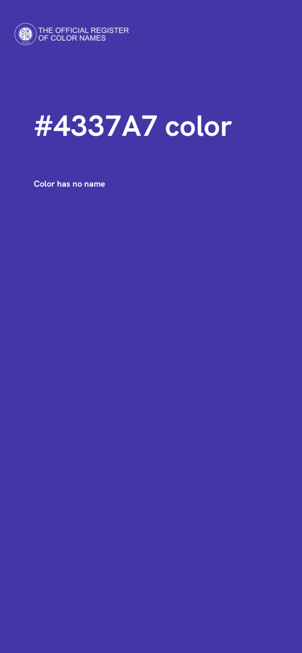 #4337A7 color image