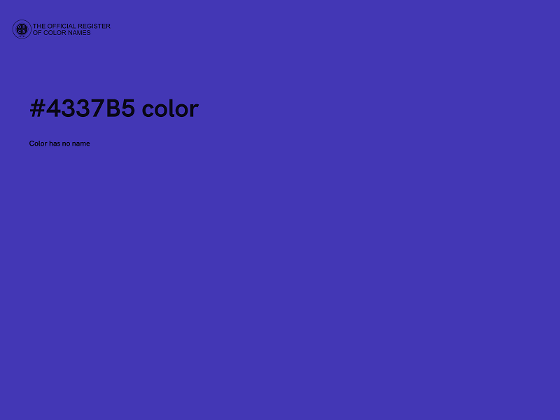 #4337B5 color image