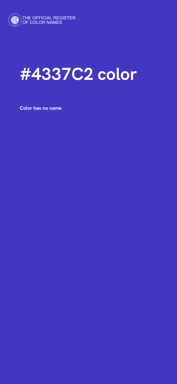 #4337C2 color image
