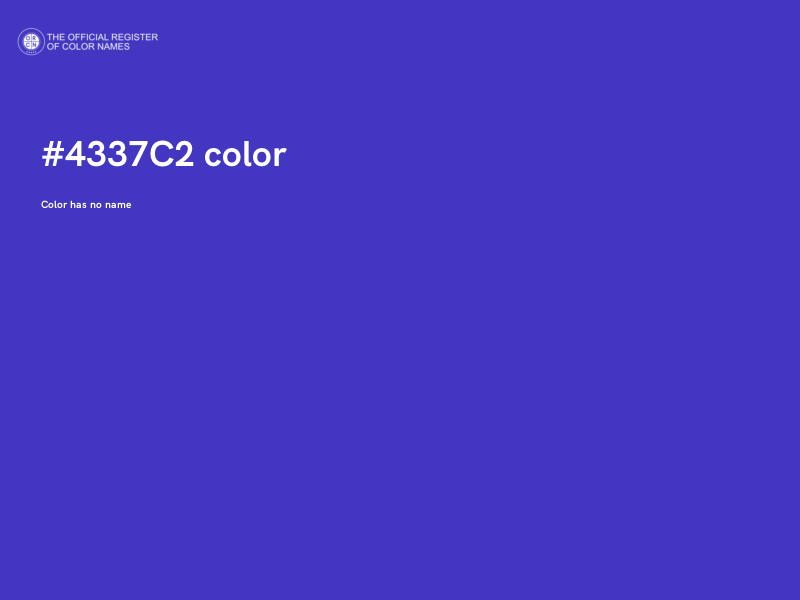#4337C2 color image