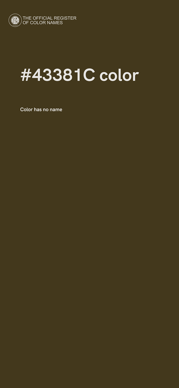 #43381C color image