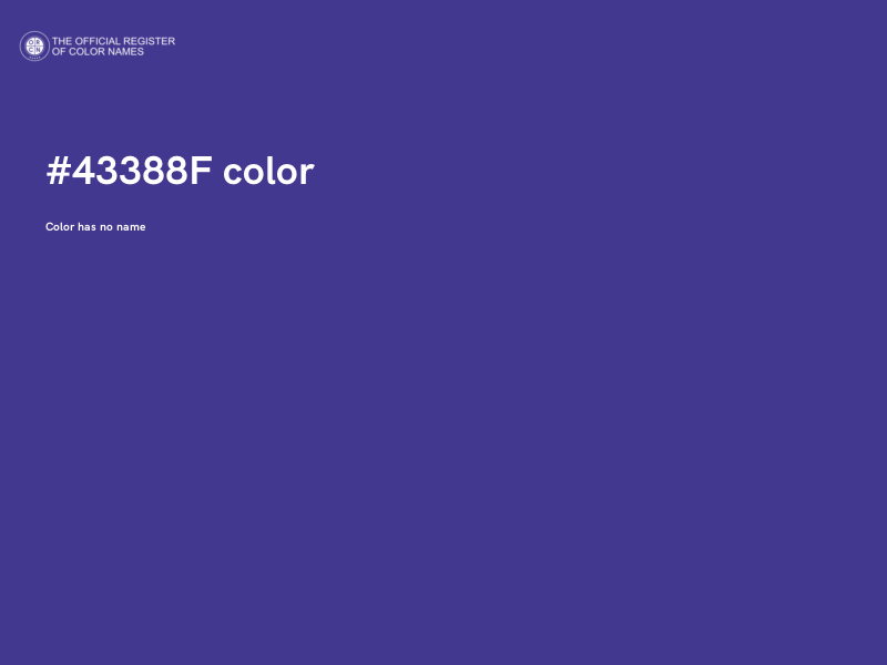 #43388F color image