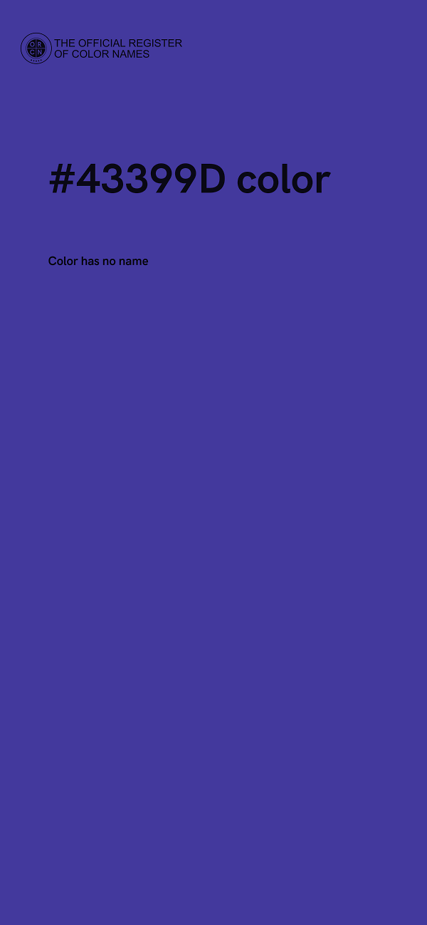 #43399D color image