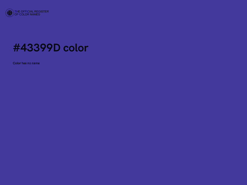 #43399D color image