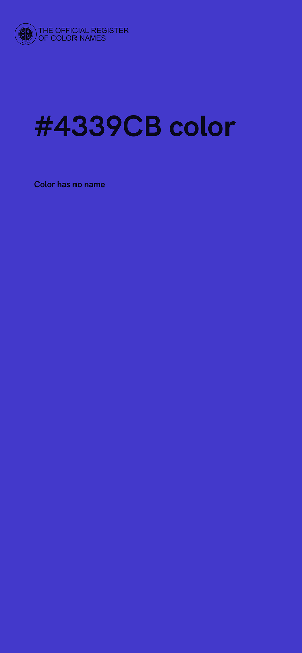 #4339CB color image