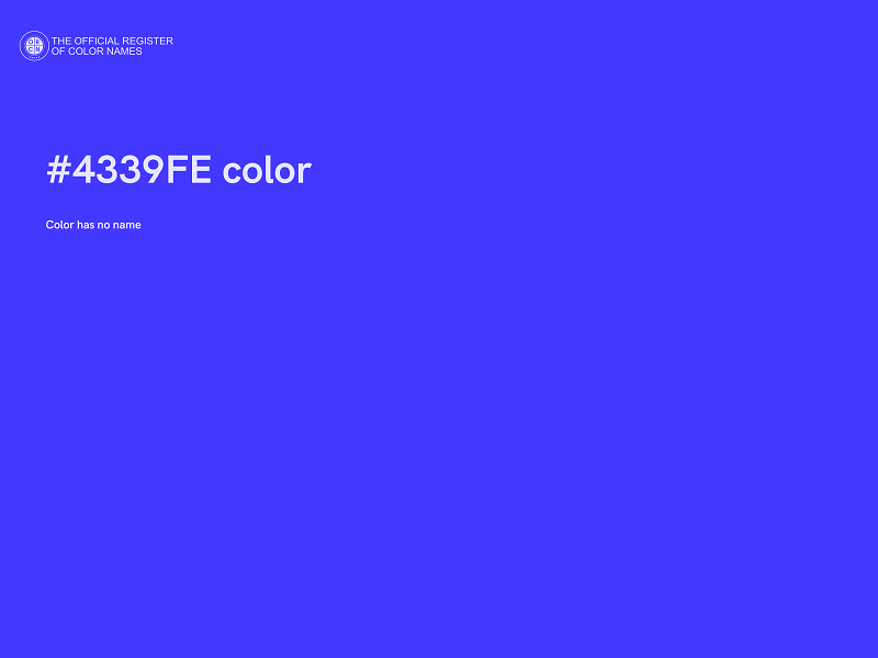 #4339FE color image