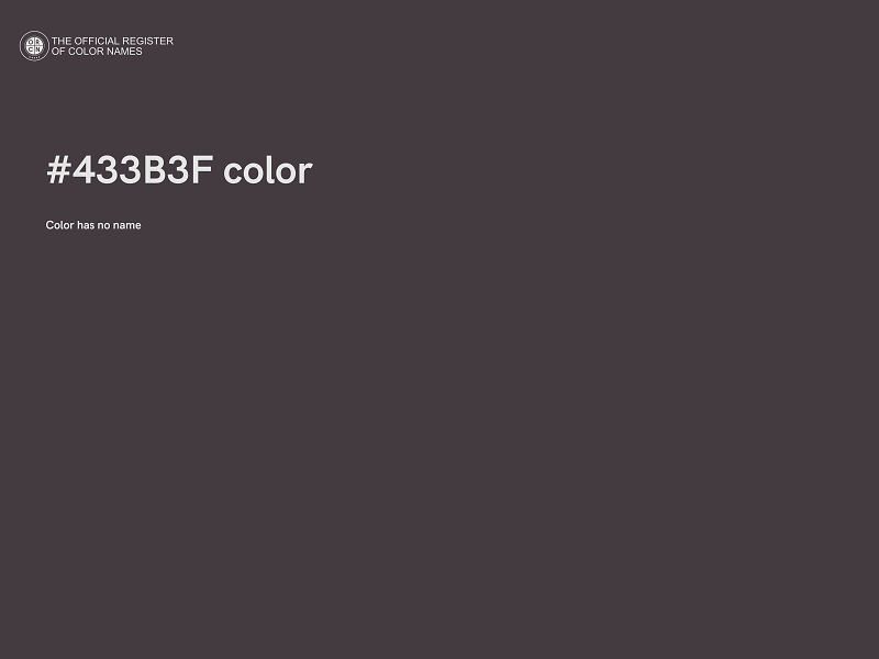 #433B3F color image