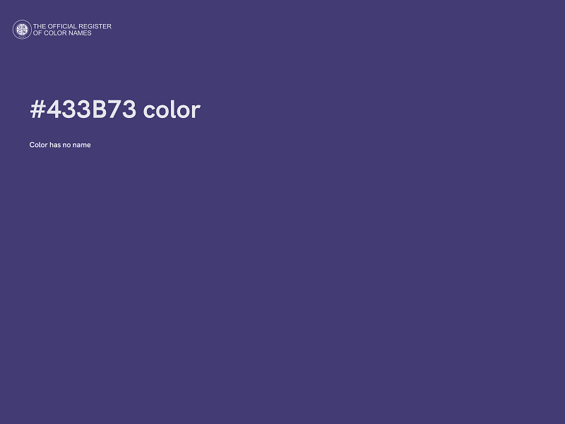 #433B73 color image