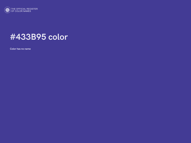 #433B95 color image