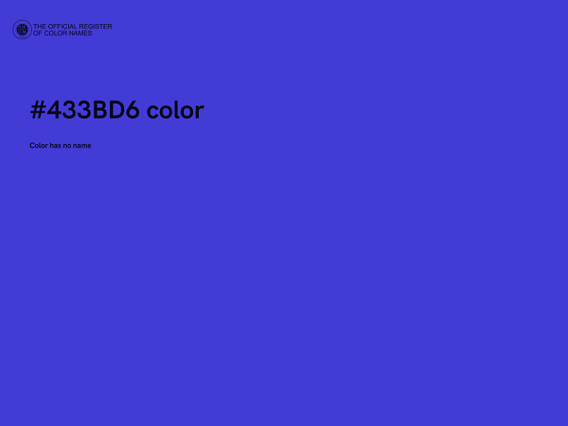 #433BD6 color image