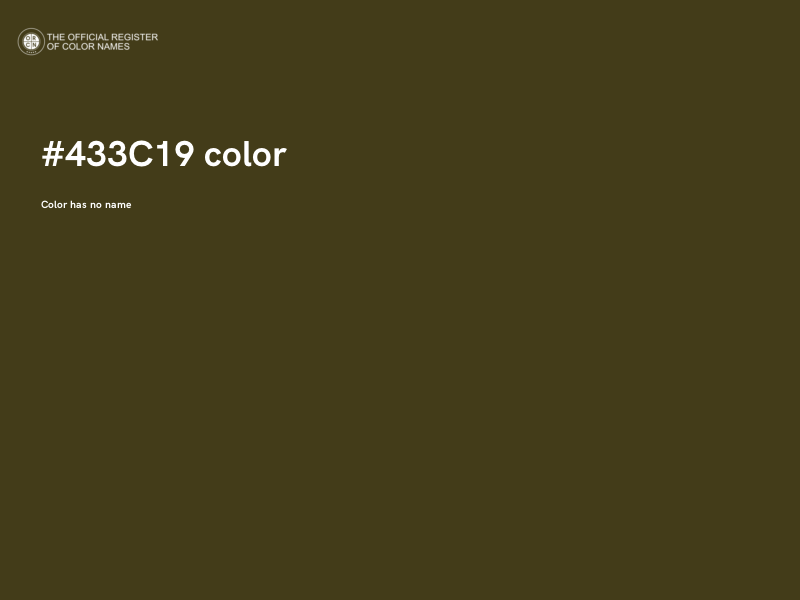 #433C19 color image