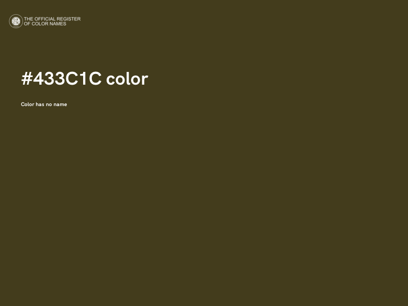 #433C1C color image