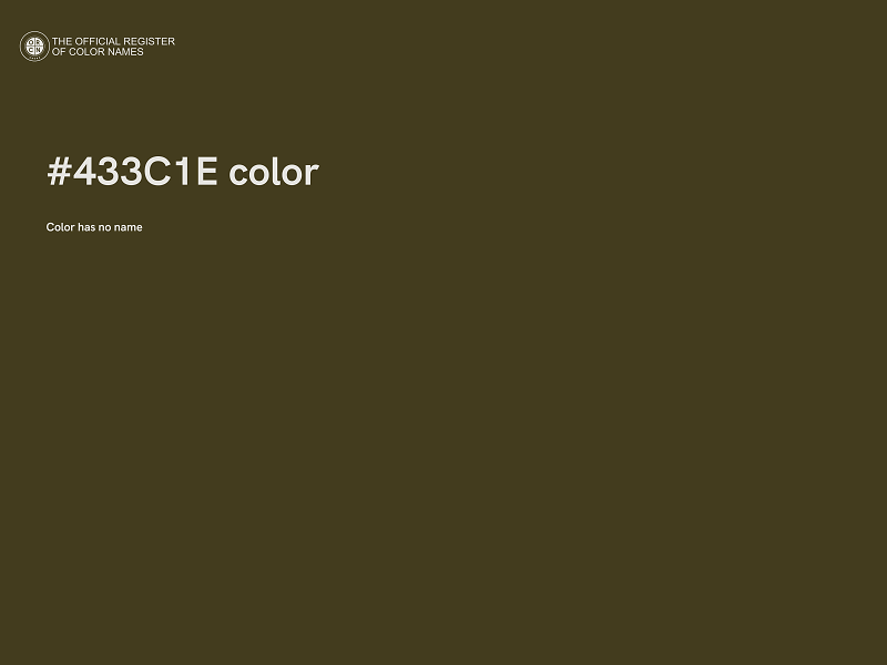 #433C1E color image