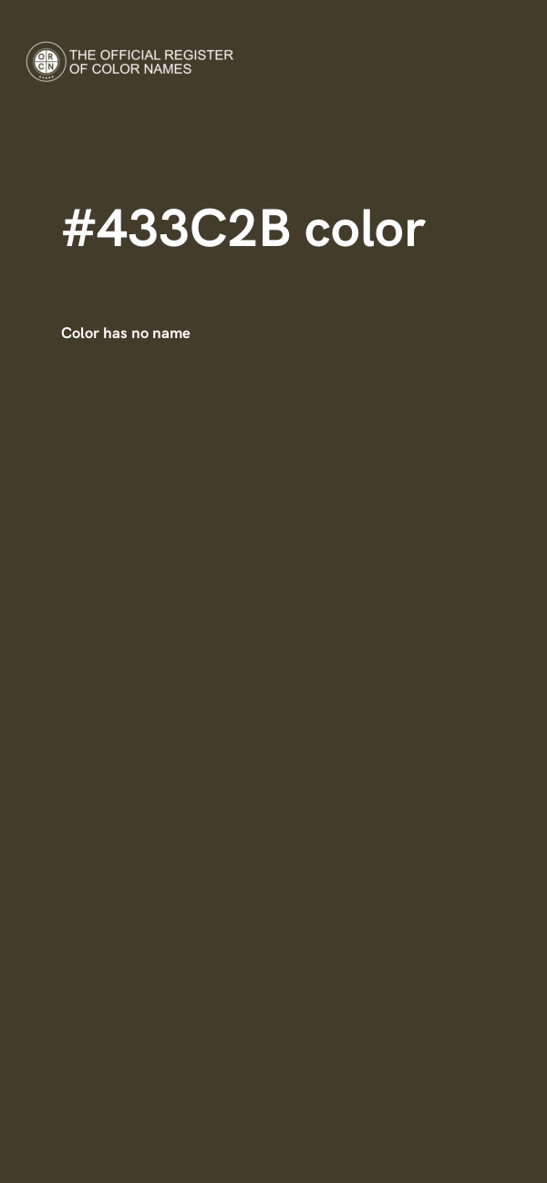 #433C2B color image