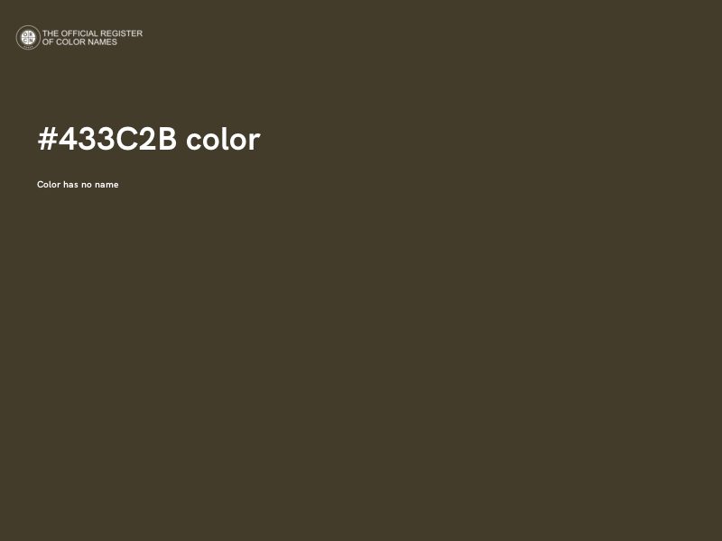 #433C2B color image