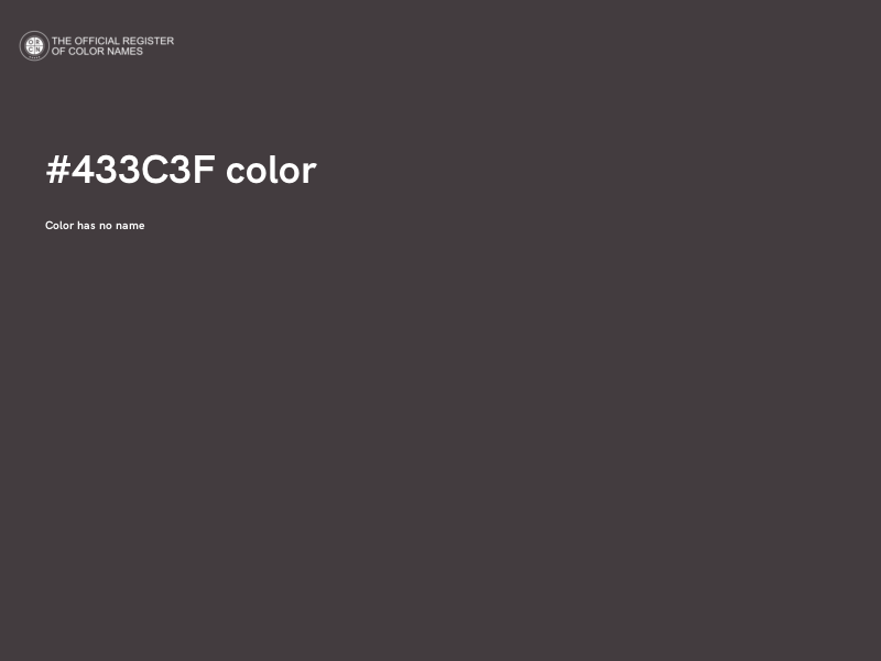 #433C3F color image