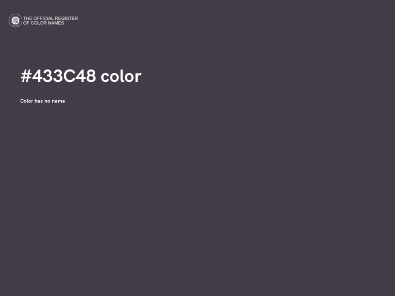 #433C48 color image