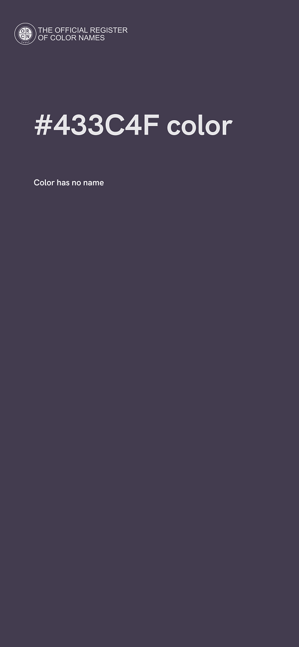 #433C4F color image