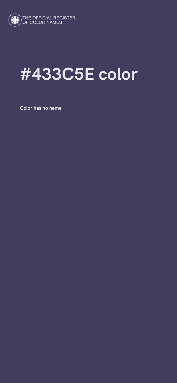 #433C5E color image