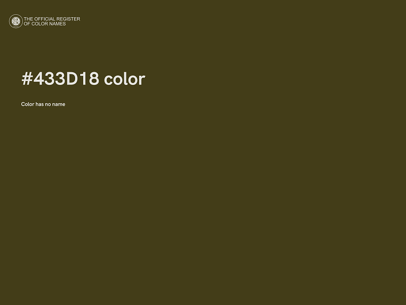 #433D18 color image