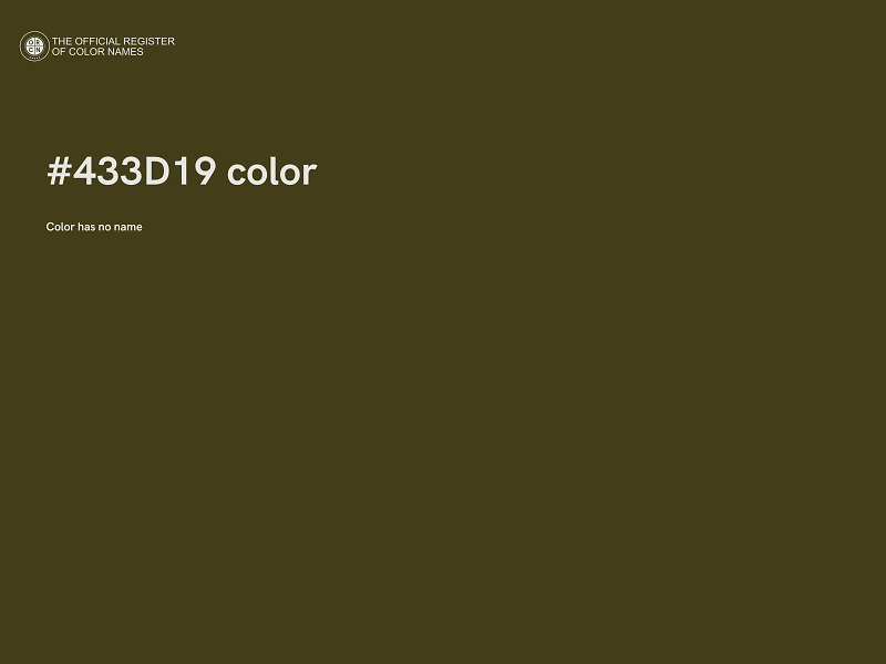 #433D19 color image