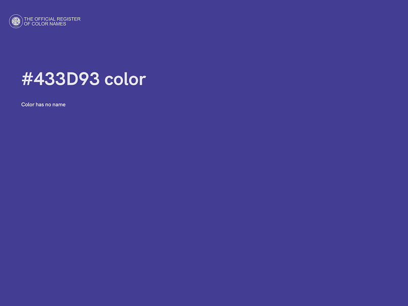 #433D93 color image