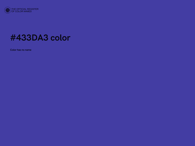 #433DA3 color image