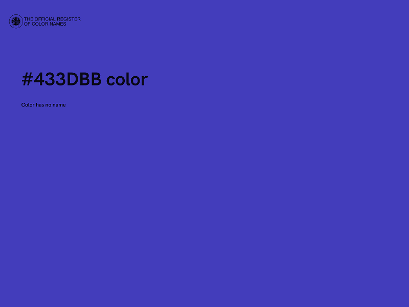 #433DBB color image