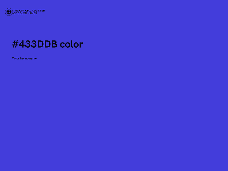 #433DDB color image