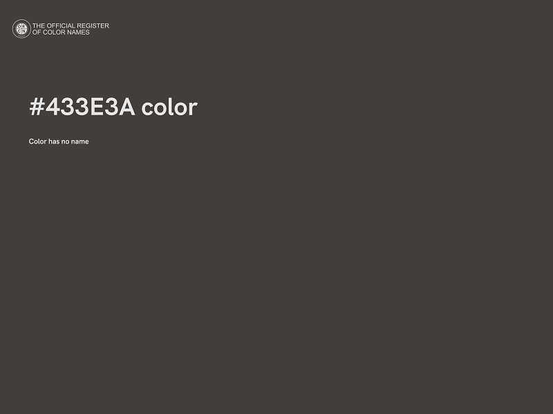 #433E3A color image
