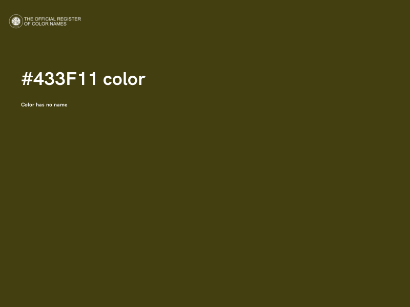 #433F11 color image