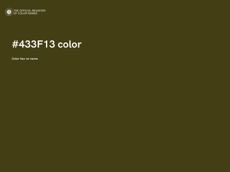 #433F13 color image