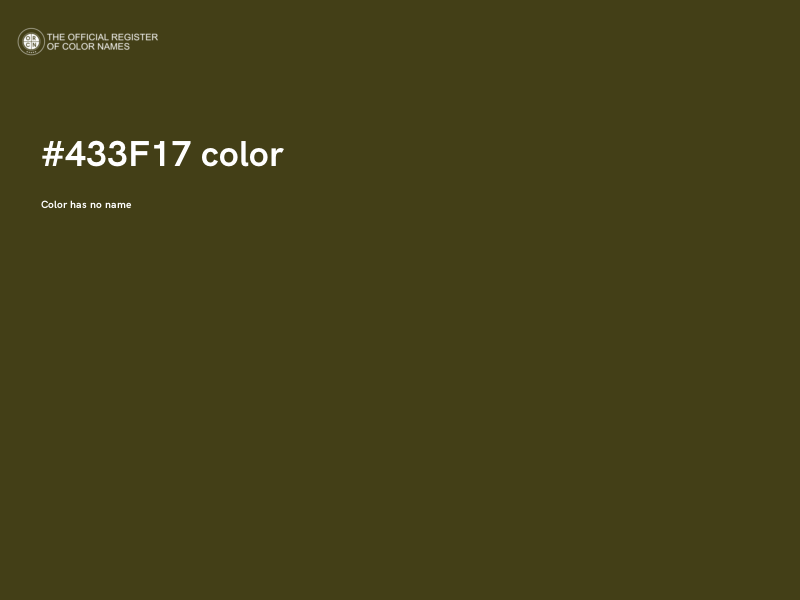 #433F17 color image