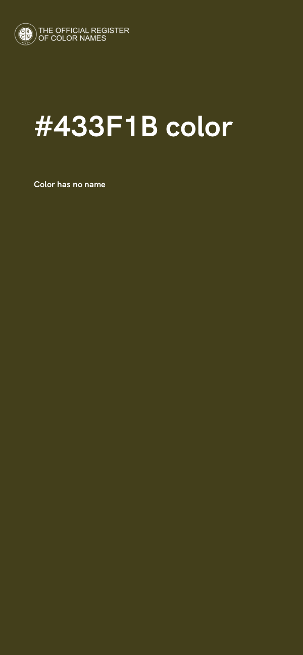 #433F1B color image