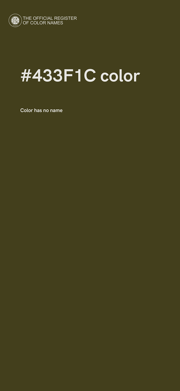 #433F1C color image