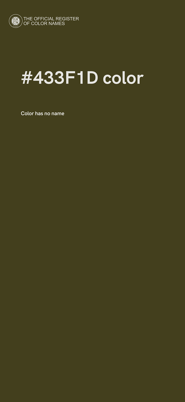 #433F1D color image