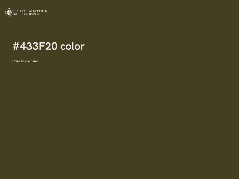 #433F20 color image