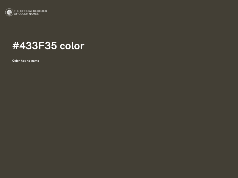 #433F35 color image