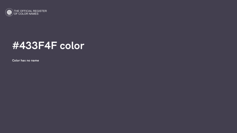 #433F4F color image
