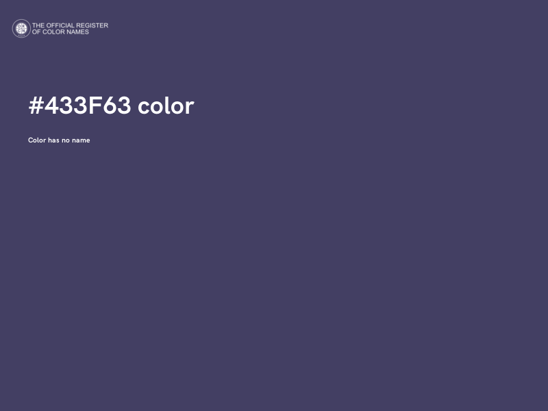 #433F63 color image
