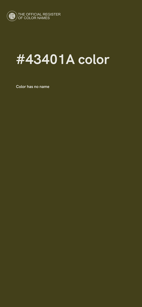 #43401A color image