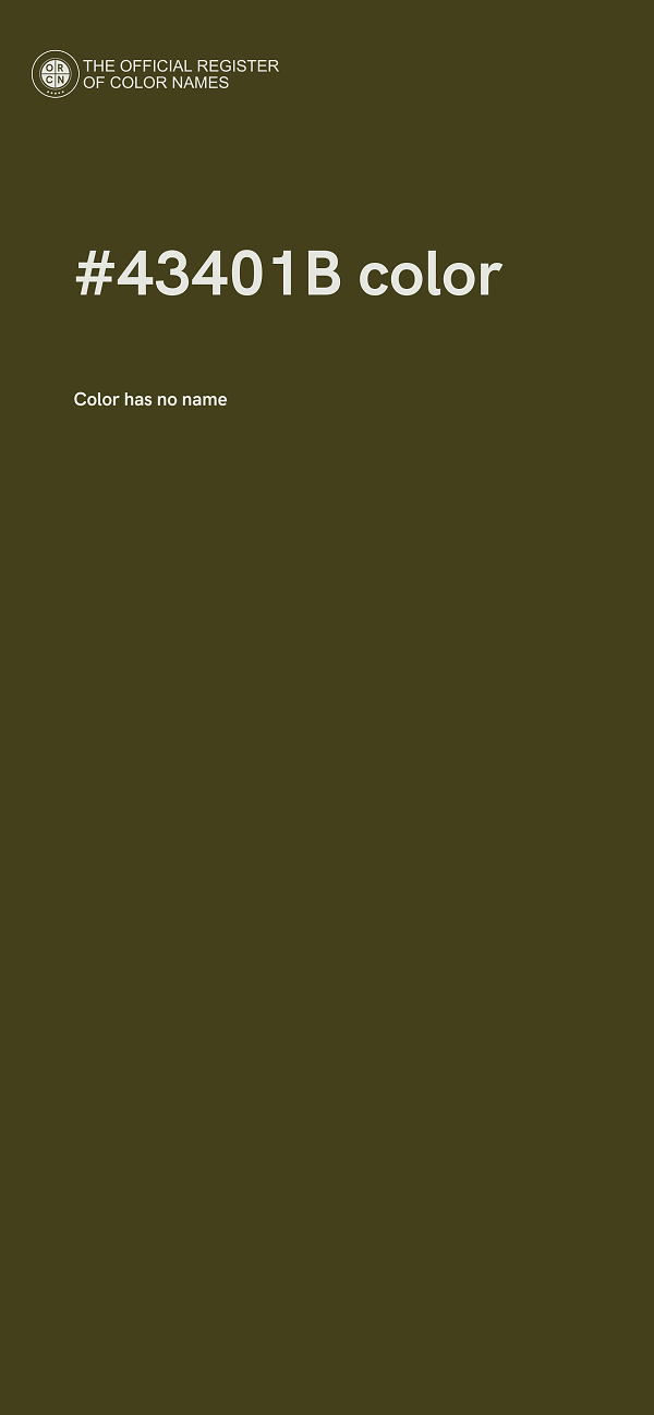 #43401B color image