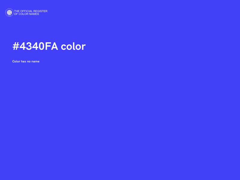 #4340FA color image