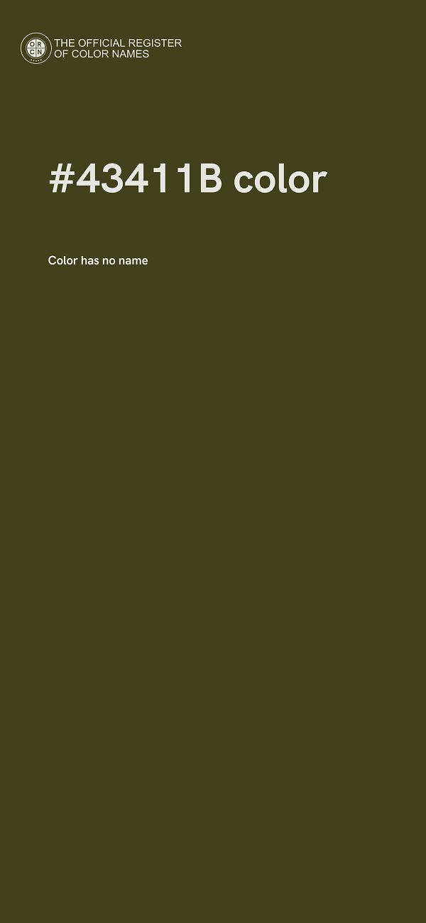#43411B color image