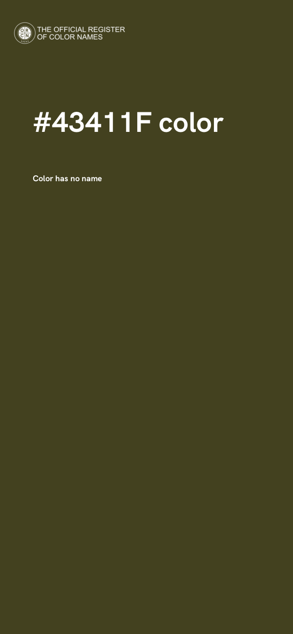 #43411F color image