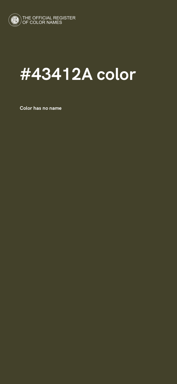 #43412A color image