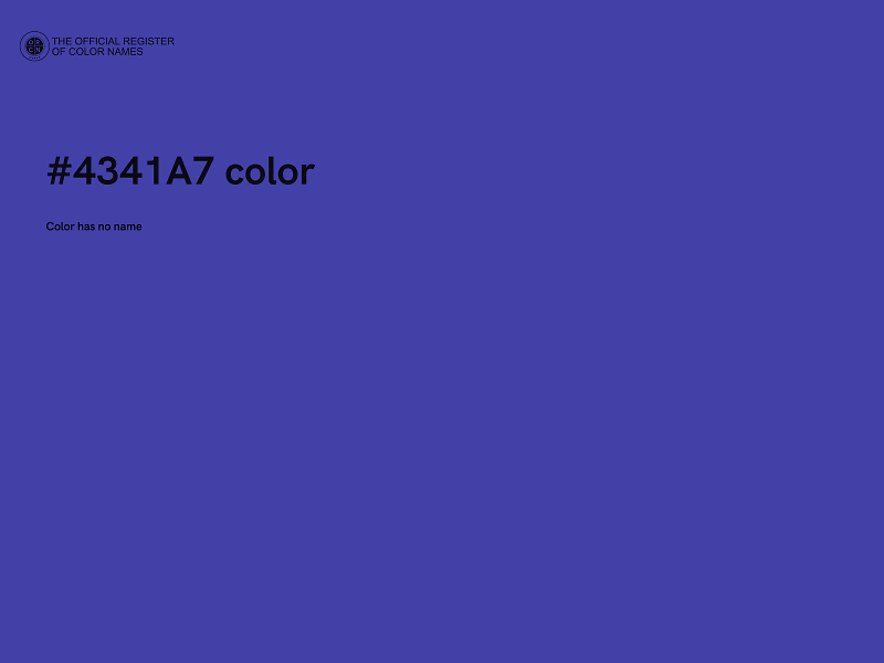 #4341A7 color image
