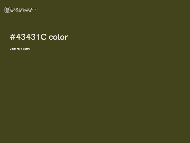 #43431C color image