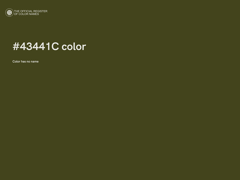#43441C color image